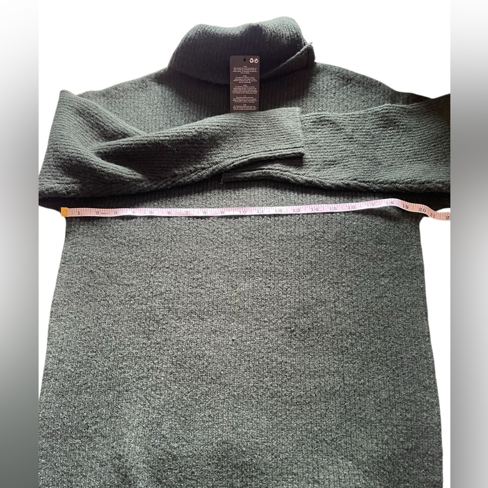 Mango Robert Knit Ribbed Sweater Dress Dark Green Size XS - Picture 4 of 13